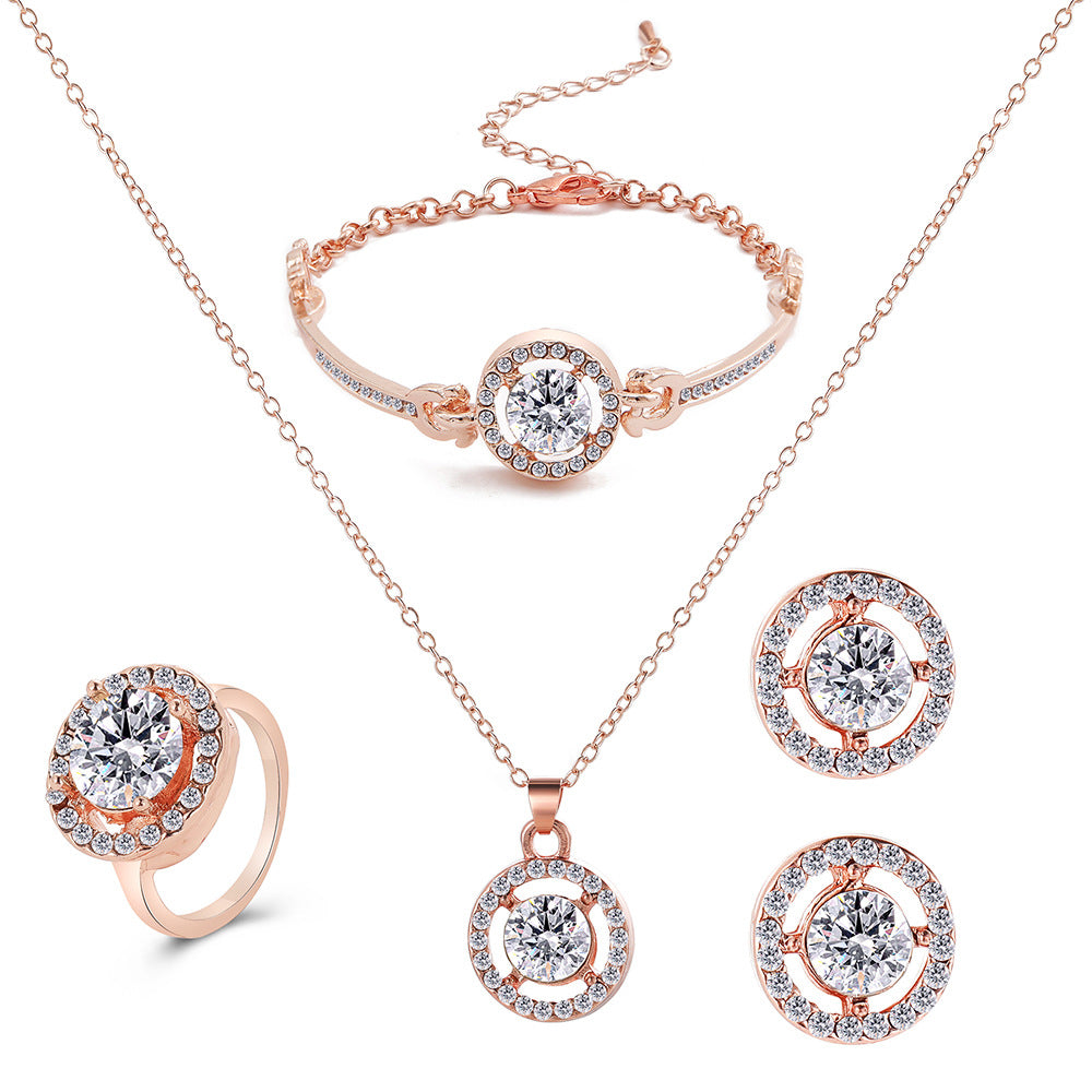 Damen Schmuckset mit funkelndem Kristalldesign Shop Nory