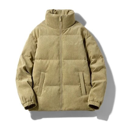 Herren Wattierte Steppjacke mit Stehkragen und Cordoptik Shop Nory