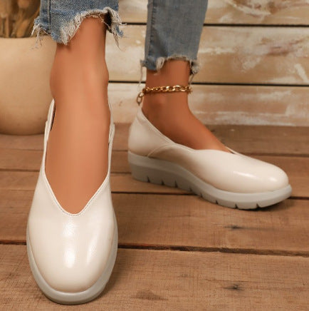 Damen Bequeme Wedgeslipper mit gepolstertem Innensohle und rutschfester Sohle Shopnory