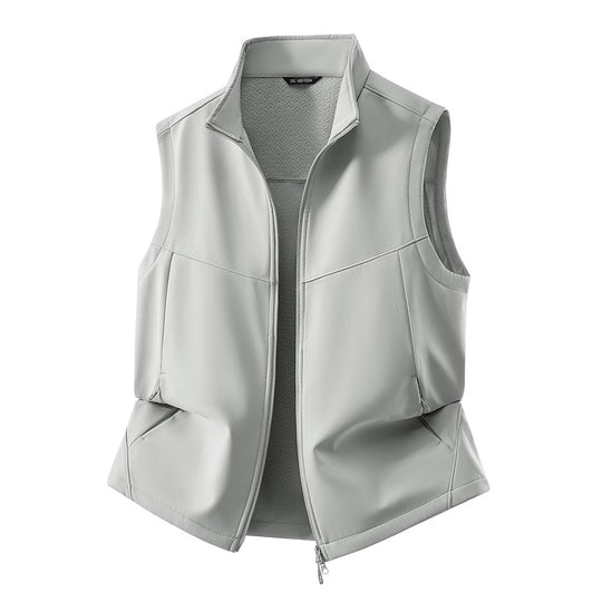 Damen Ärmellose Softshell-Weste mit Stehkragen, Stretchfutter und Zweiwege-Reißverschluss Shop Nory