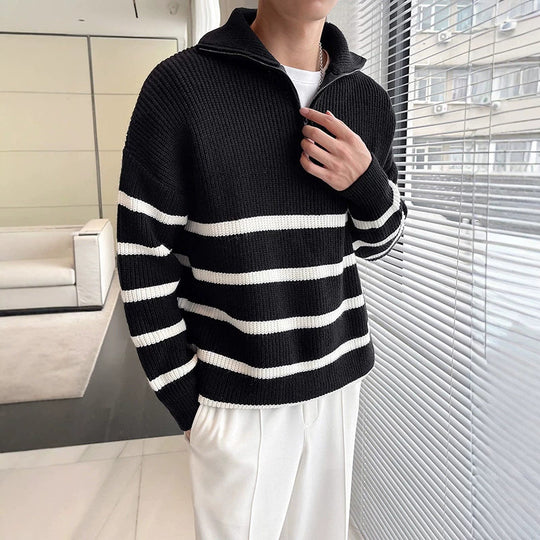 Damen Oversized Pullover mit Reißverschluss Shop Nory