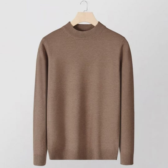Damen Feinstrick-Stehkragenpullover aus Baumwollmix mit gerippten Bündchen Shop Nory