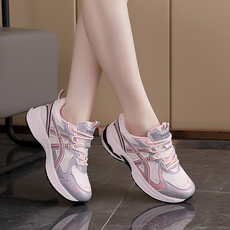 Damen Sportliche Sneakers mit dynamischer Mesh-Oberfläche und stoßdämpfender Sohle