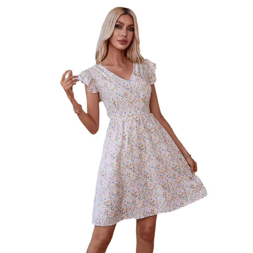Damen verspielt fließendes Sommerkleid