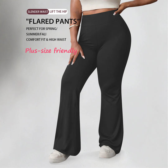 Damen Flare-Leggings mit hohem Bund, butterweichem Stretch und formender Hüftnaht Shopy Nory