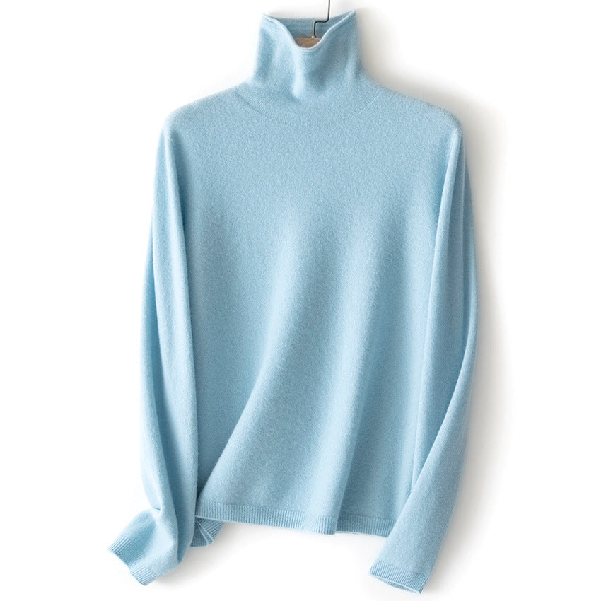 Damen Feinstrick Rollkragenpullover aus Kaschmirmischung leicht oversized Shop Nory