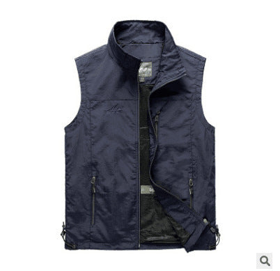 Herren Utility-Outdoorweste mit atmungsaktivem Meshfutter, Reißverschluss‑Taschen und verstellbarem Saum Shop Nory