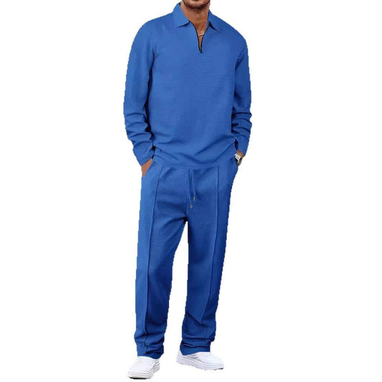 Herren sportliches Poloshirt und Jogginghose Set