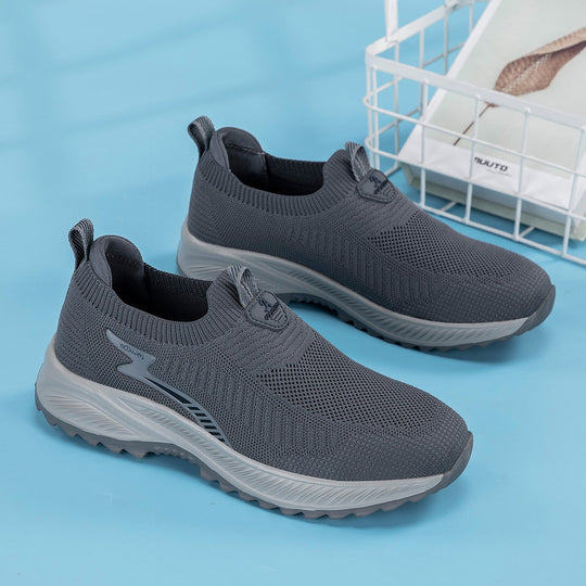 Damen Atmungsaktive Slip-On Sneakers mit dämpfender Sohle Shopnory