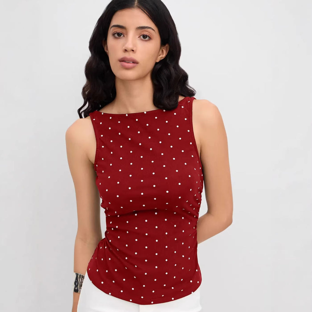 Damen Chic Rollkragen Top mit Raffung und Bindegürtel