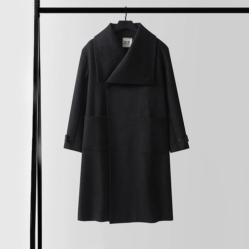 Damen Oversized Wollmix-Mantel mit weitem Schalkragen und aufgesetzten Taschen Shop Nory