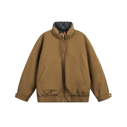 Unisex Oversize Blousonjacke mit Stehkragen und gestepptem Innenfutter Shop Nory
