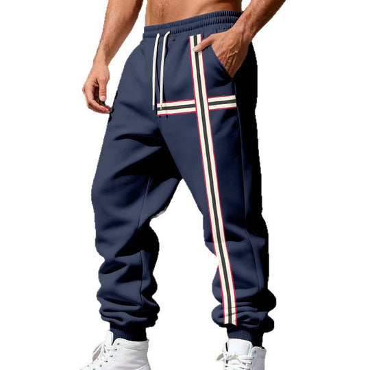Herren Jogginghose mit seitlichem Tape-Streifen und elastischem Kordelbund Shop Nory