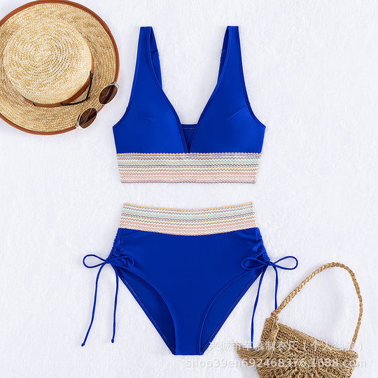 Damen Hochgeschnittener Sportbikini Shopnory