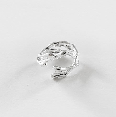 Damen Ring im organischen Design mit geschwungenen Elementen Shop Nory