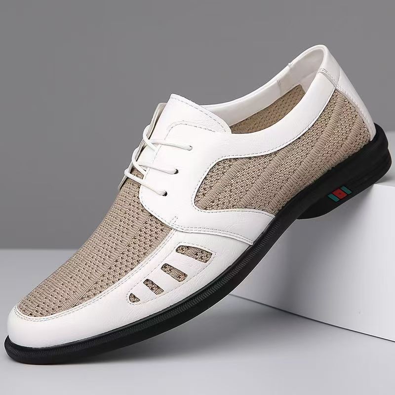 Herren Atmungsaktiver Business-Casual-Halbschuh mit Lochstrick-Elementen Shop Nory