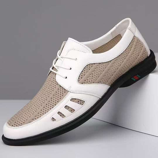 Herren Atmungsaktiver Business-Casual-Halbschuh mit Lochstrick-Elementen Shop Nory
