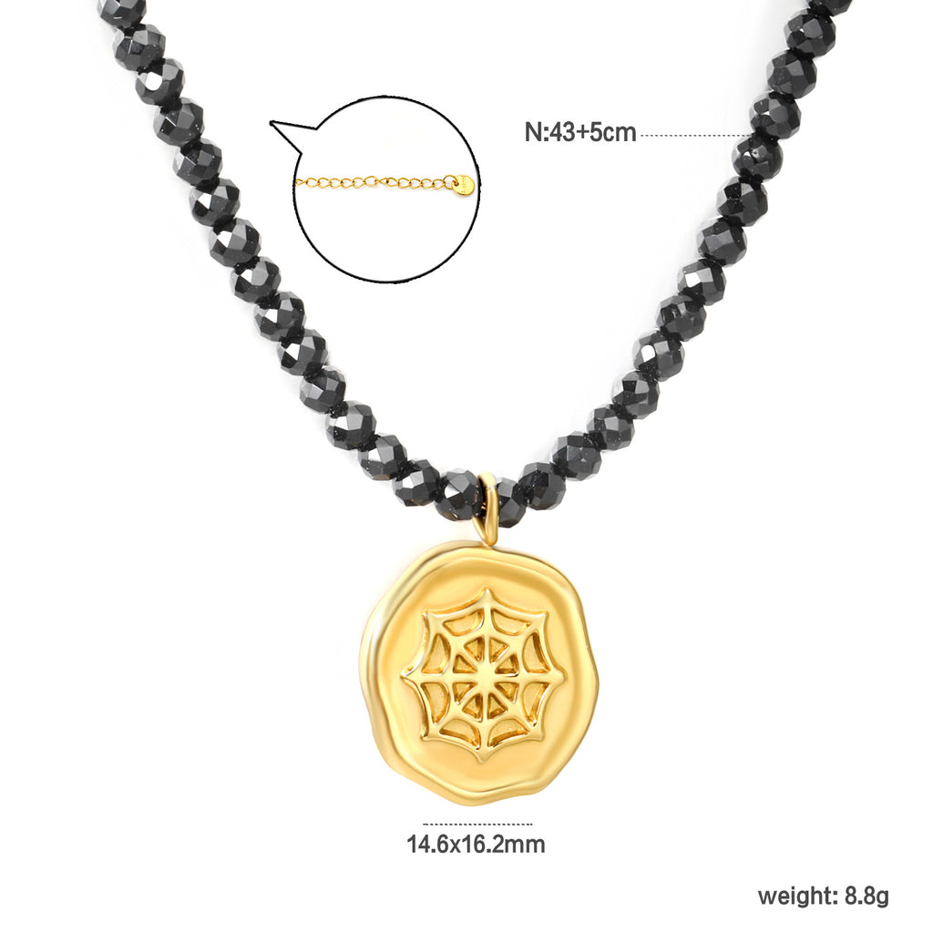Damen Hängende Ohrringe mit kreativem Spinnennetzdesign und goldener Akzent Shop Nory
