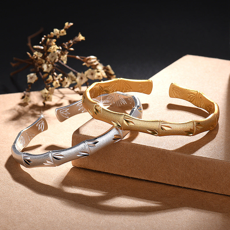 Damen Armreif mit kunstvollem Blattdesign Shop Nory