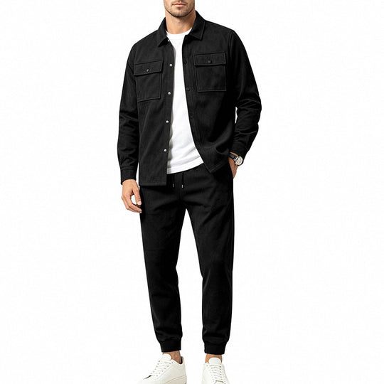 Herren Overshirt- und Jogginghose-Set aus weichem Baumwollmix Shop Nory