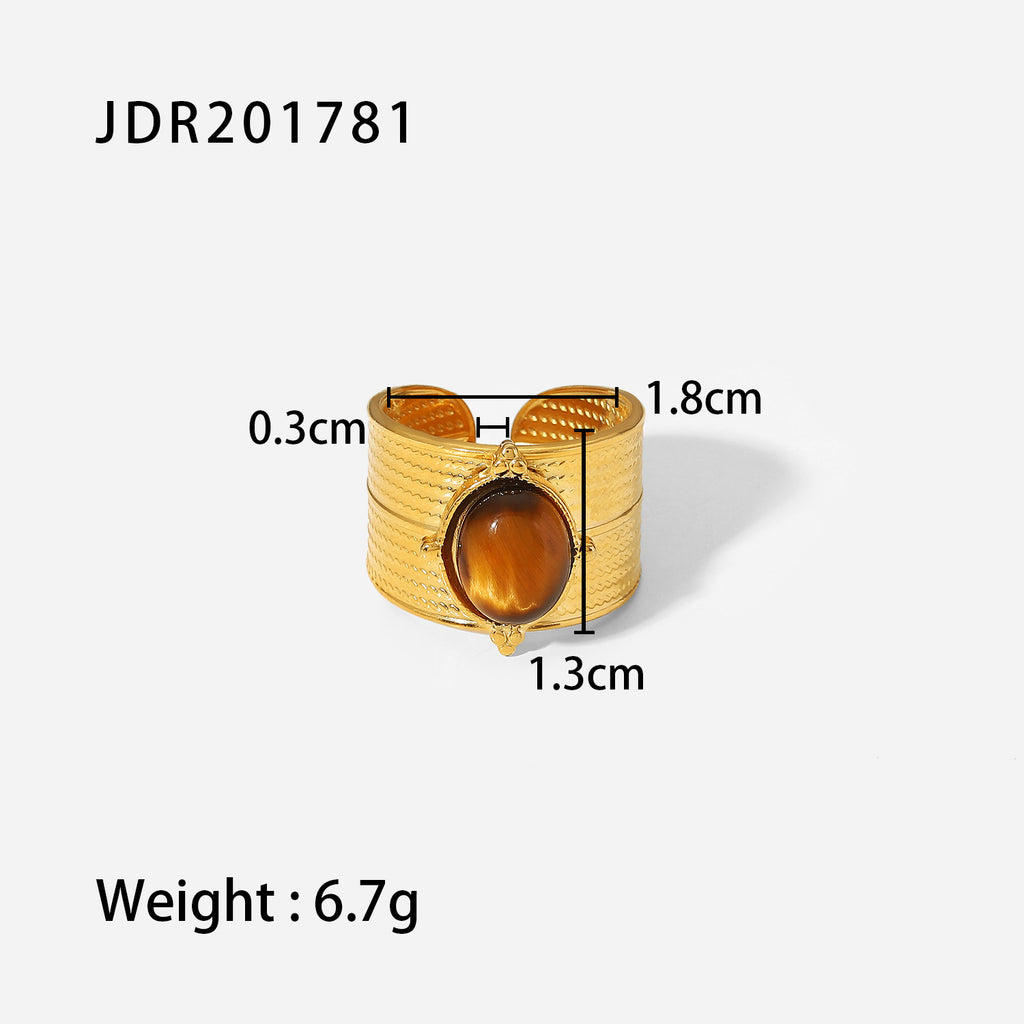 Damen Offenes Armband mit grünem Malachit-Design Shop Nory