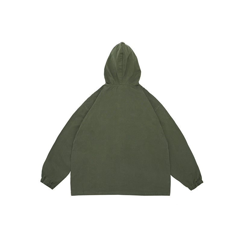 Unisex Oversize-Kapuzenpullover mit Knopfleiste, Kängurutasche und elastischen Bündchen Shop Nory