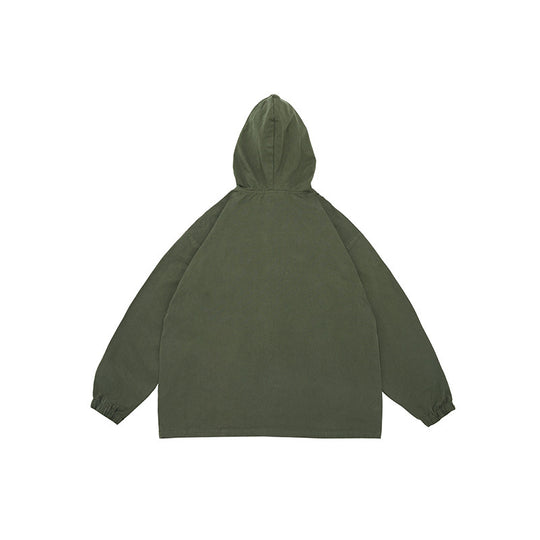 Unisex Oversize-Kapuzenpullover mit Knopfleiste, Kängurutasche und elastischen Bündchen Shop Nory