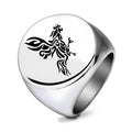 Herren Siegelring mit kunstvollem Phönix-Design Shop Nory
