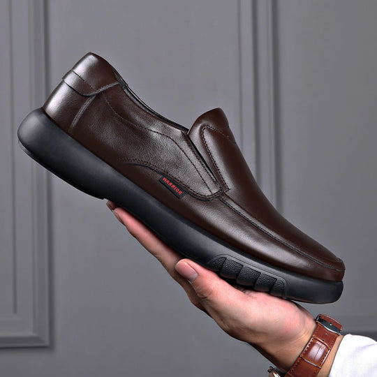 Herren Eleganter Komfort-Slipper aus Lederoptik mit dämpfender Plateau-Sohle Shop Nory