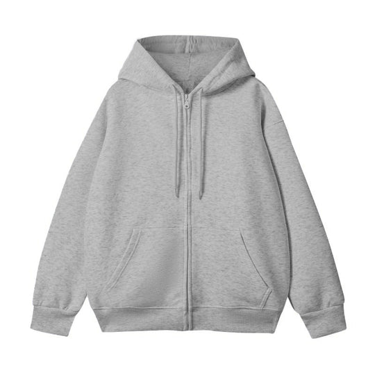 Unisex Oversize-Kapuzenjacke mit durchgehendem Reißverschluss und Kängurutasche Shop Nory