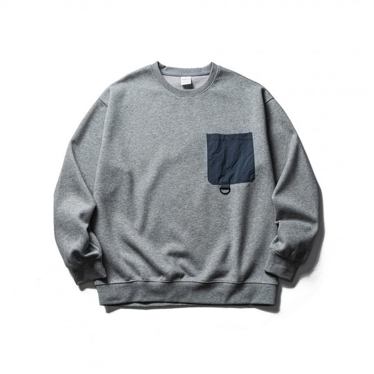 Unisex Oversize-Sweatshirt mit aufgesetzter Brusttasche und D-Ring Shop Nory