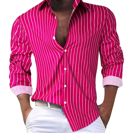 Herren Slim-Fit Hemd mit modernem Streifenmuster ShopNory
