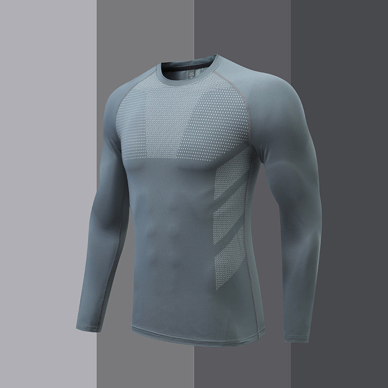 Herren Kompressions-Langarm-Sportshirt