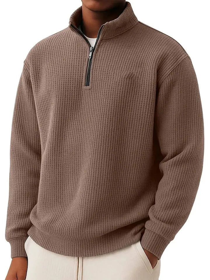 Herren Hochwertiger Pullover mit Reißverschluss Shop Nory