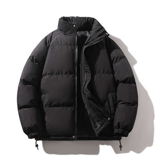 Unisex Wattierte Steppjacke aus Daunenimitat mit hohem Kragen und Kordelzug Shop Nory