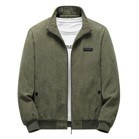 Herren Modische Cordjacke mit Stehkragen Shop Nory