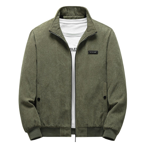 Herren Modische Cordjacke mit Stehkragen Shop Nory