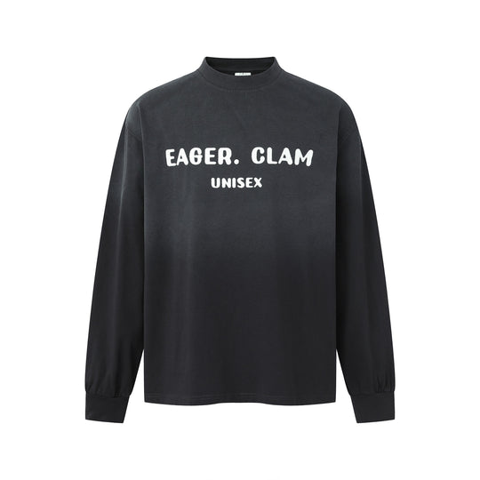 Unisex Oversize-Sweatshirt mit Mockkragen und Statement-Print Shop Nory