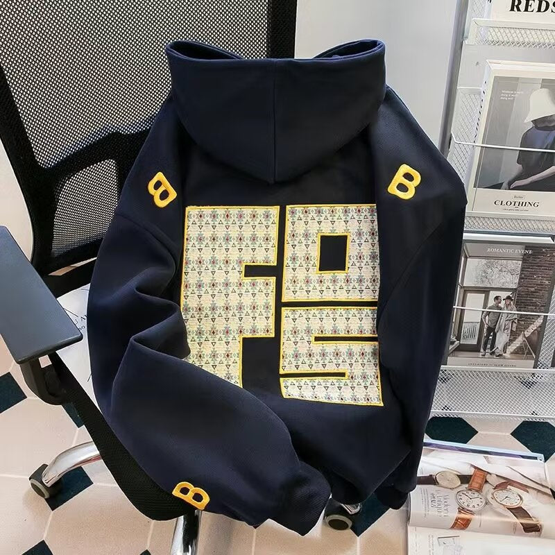 Unisex Urbaner Kapuzenpullover mit großem Druck Shop Nory