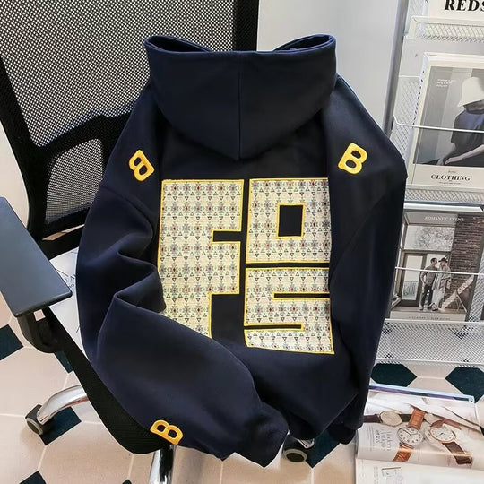 Unisex Urbaner Kapuzenpullover mit großem Druck Shop Nory