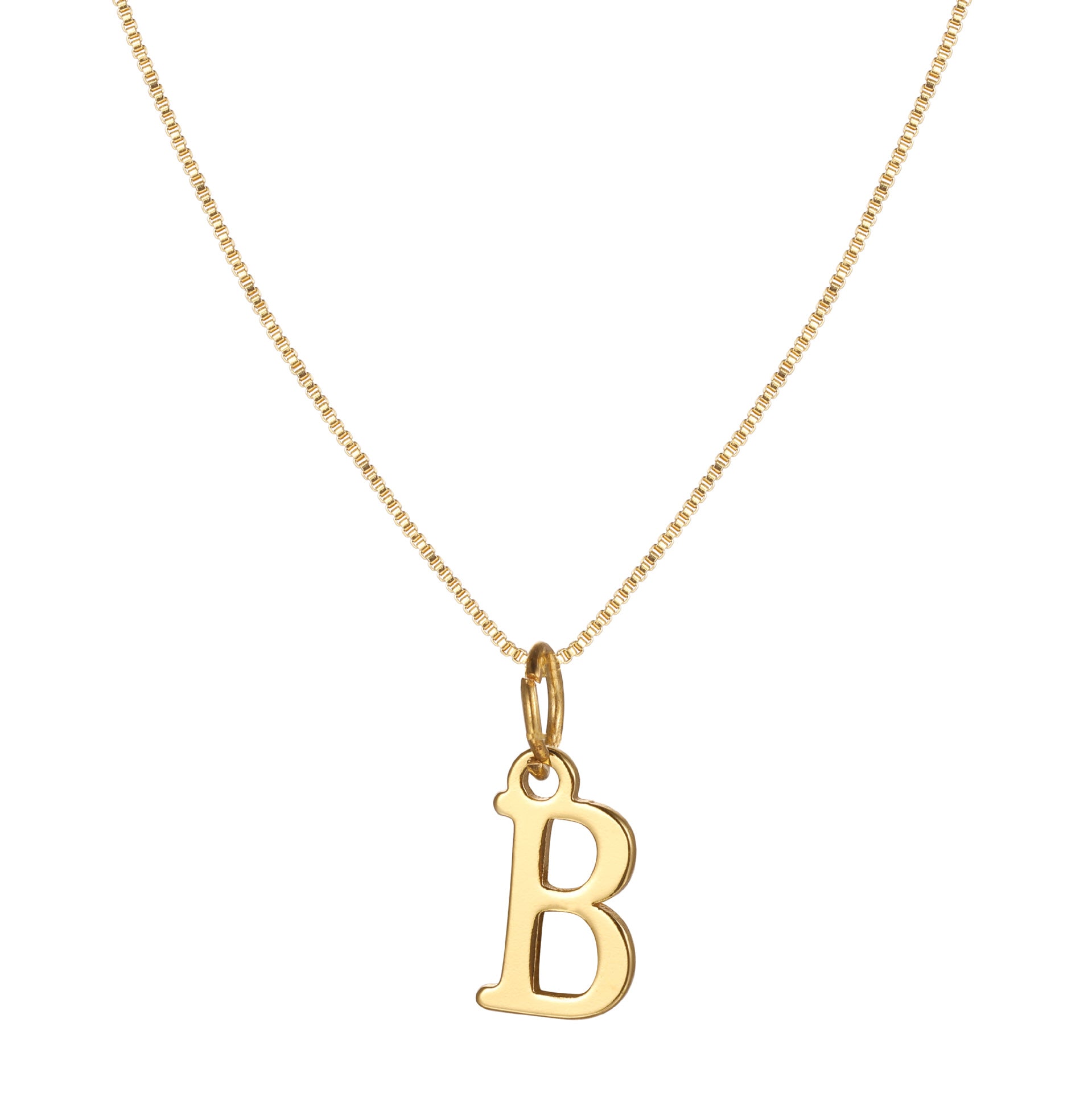 Damen Halskette mit modischem Initial-Anhänger in elegantem Design Shop Nory