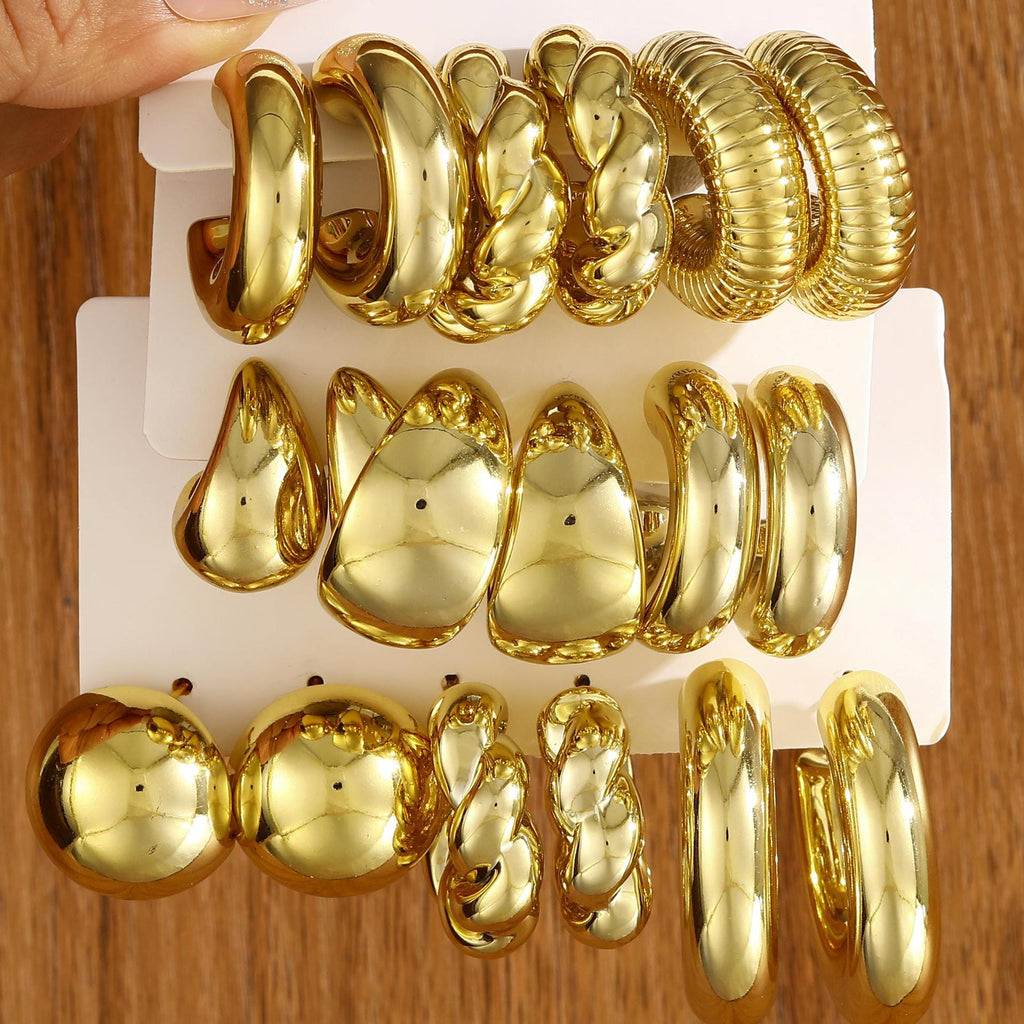 Damen Ohrstecker Set mit modernen, stilvollen Designs Shop Nory