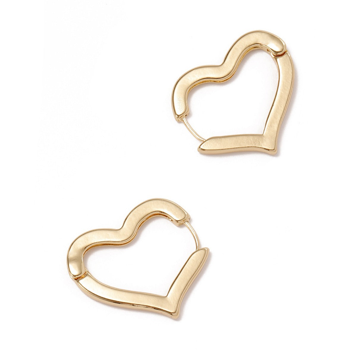 Damen Ohrringe im modernen Herzdesign Shop Nory