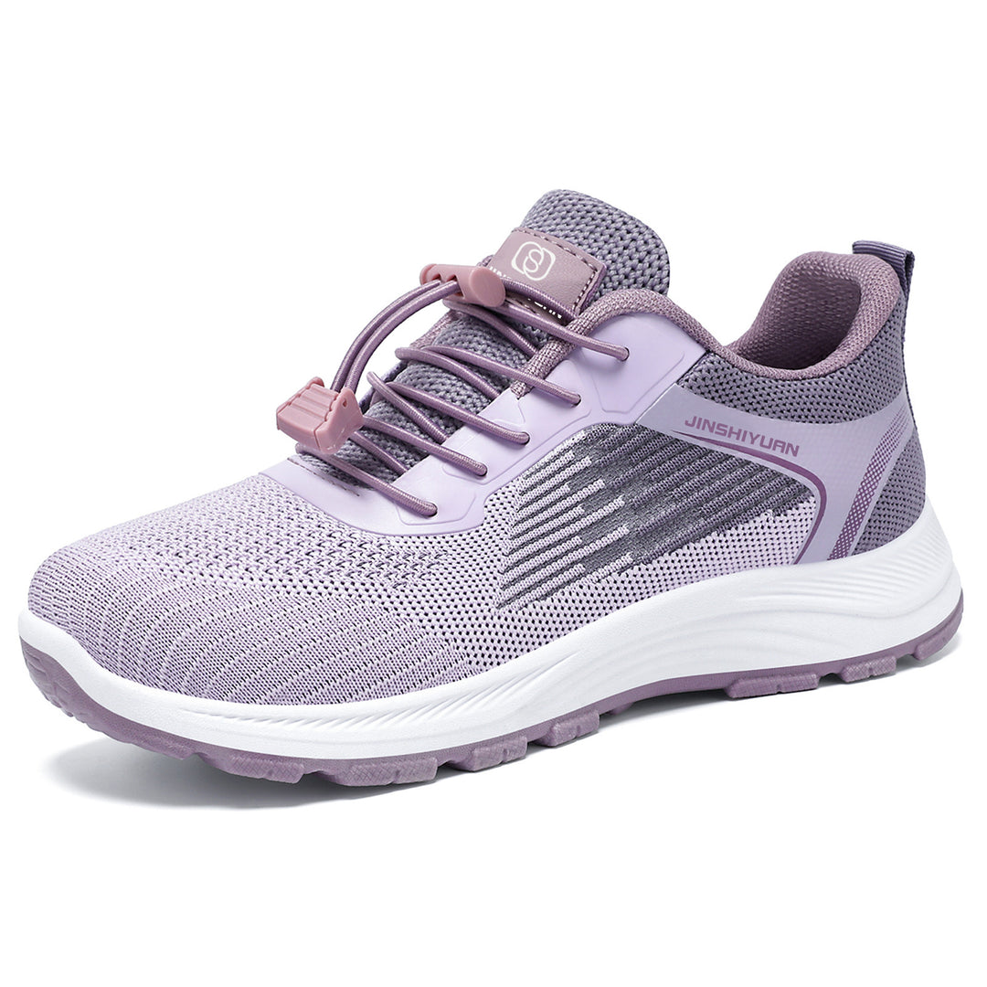 Damen nan leichter atmungsaktiver Strick-Walking-Sneaker mit Schnellzug-Kordel und gedämpfter EVA-Zwischensohle Shop Nory