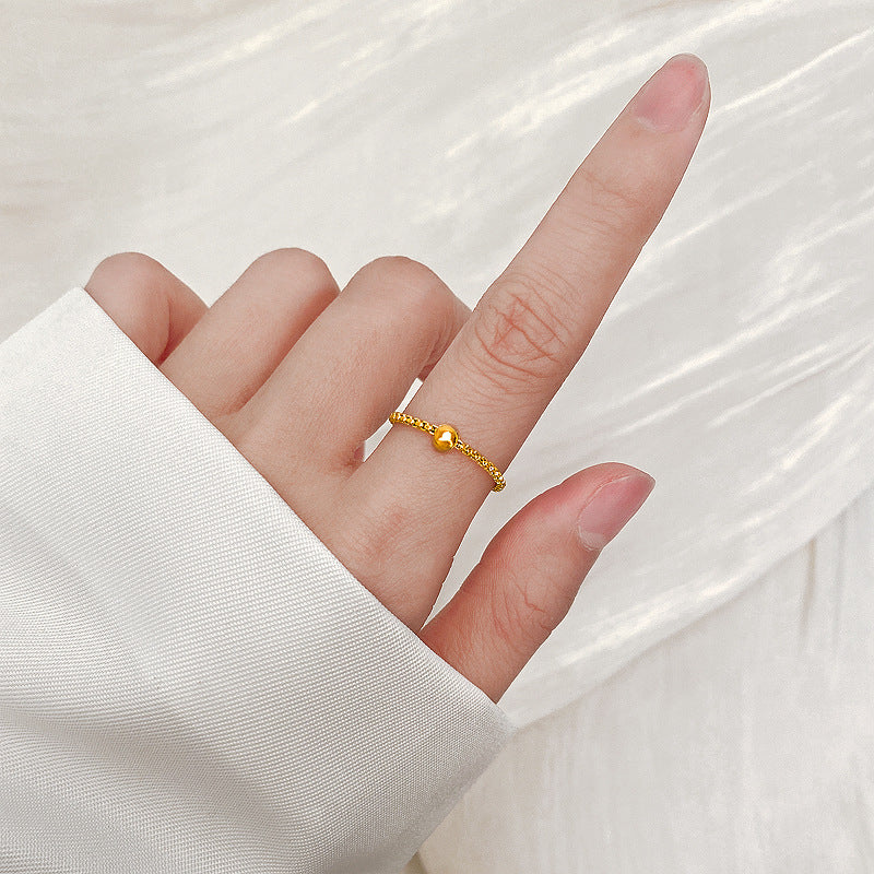 Damenring mit elegantem, mottiertem Design Shop Nory