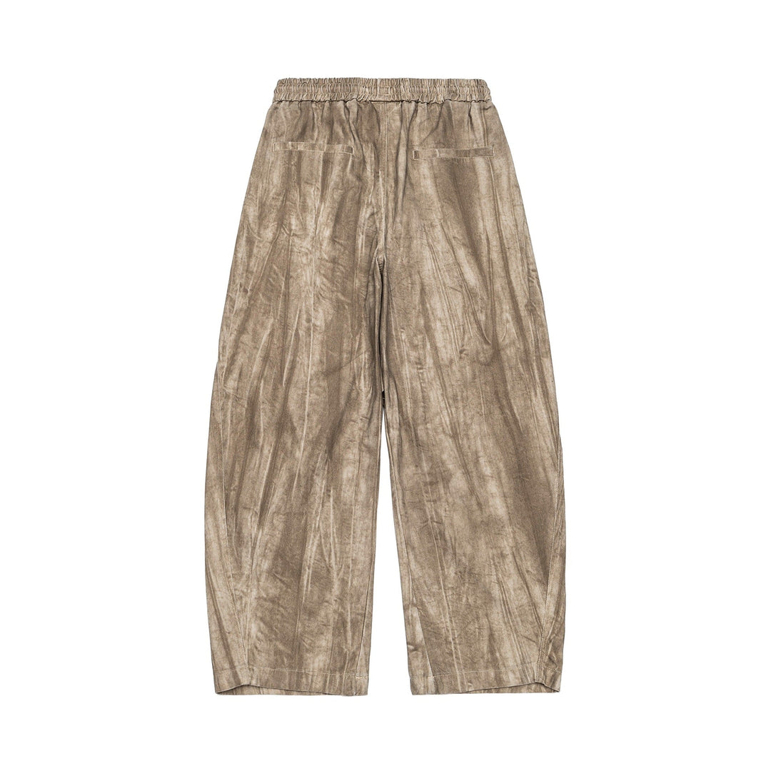 Herren Asymmetrische Haremshose mit Faltenlagen und Kordelzug Shop Nory