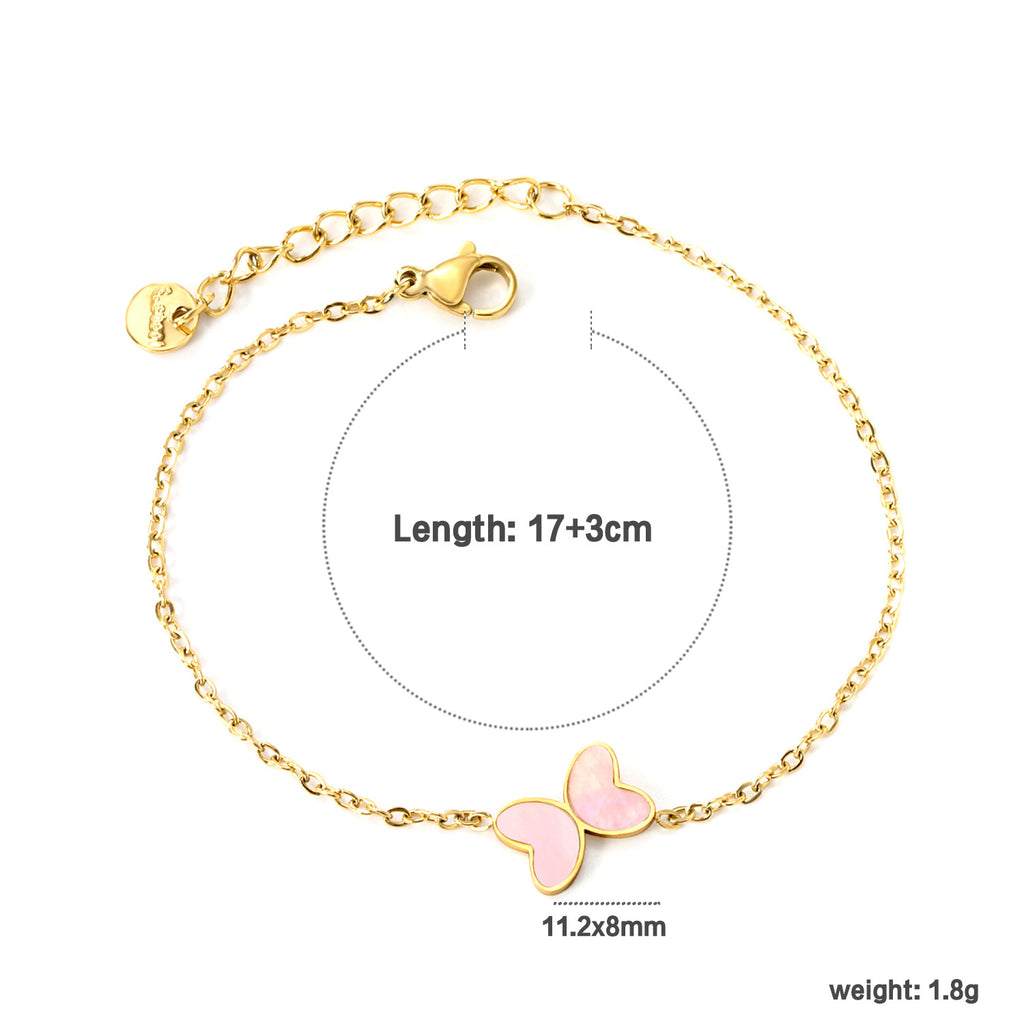 Damen Armband mit filigranen Schmetterlingsanhängern Shop Nory