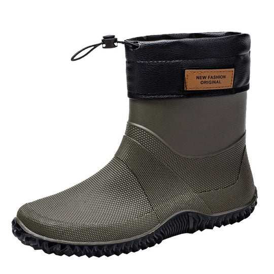 Herren Funktionale wasserdichte Ankle-Gummistiefel mit verstellbarem Bündchen Shop Nory