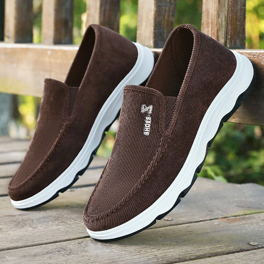 Herren nan leichter atmungsaktiver Slip-On Freizeit-Slipper mit geripptem Textiloberteil und stoßdämpfender EVA-Zwischensohle Shop Nory