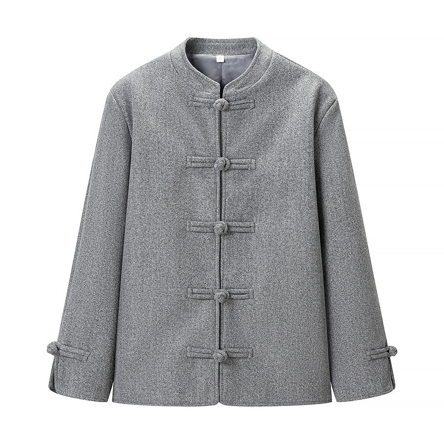 Damen Kurzer Wollmantel mit Knebelverschlüssen und Oversized-Schnitt Shop Nory